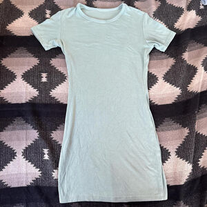 Mint green tshirt dress, no tag but fits as women’s small